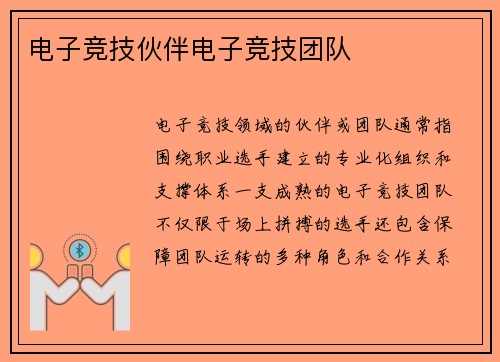 电子竞技伙伴电子竞技团队